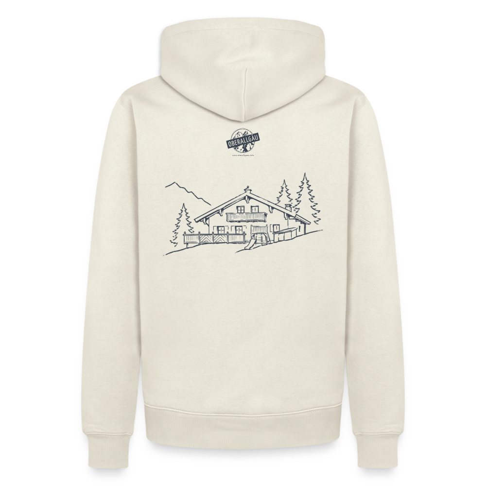 Männer Premium Hoodie | Untere Ochsenalpe - Naturweiß