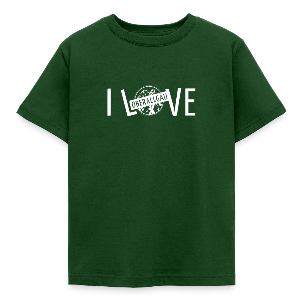 Kinder T-Shirt | I LOVE - Forstgrün 