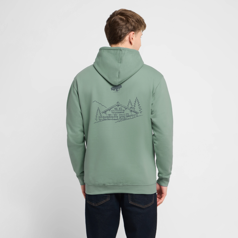 Unisex Hoodie | Untere Ochsenalpe - Graugrün