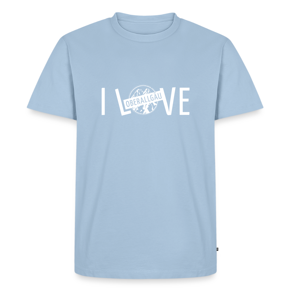 Männer Premium T-Shirt | I LOVE - Hellblau