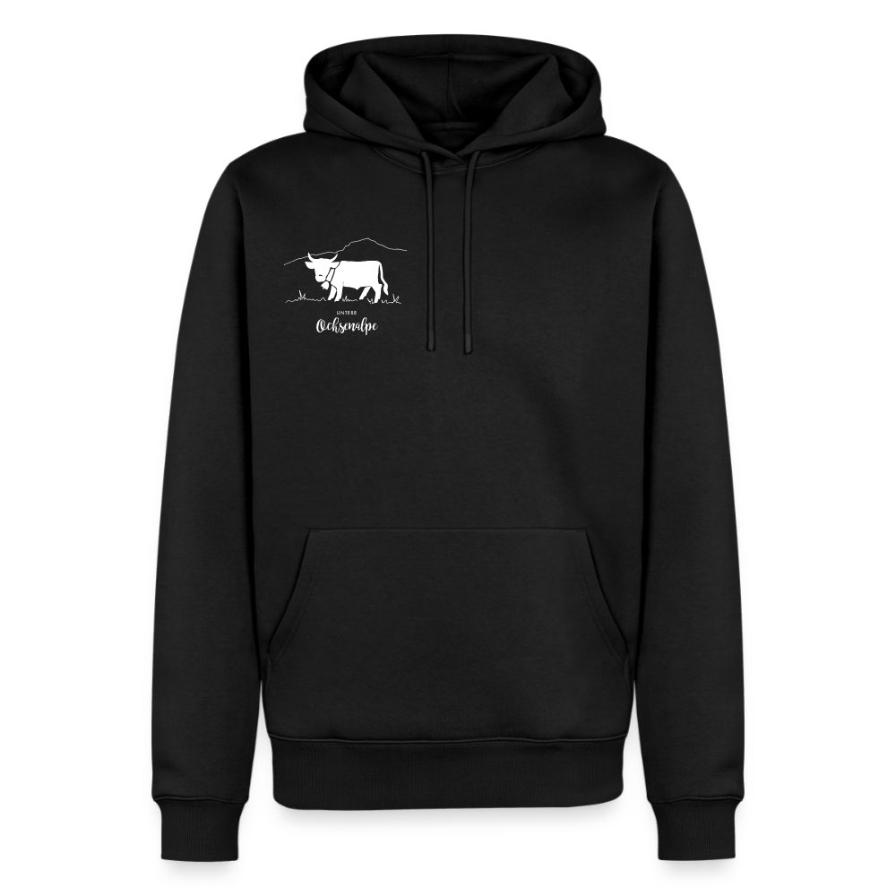 Männer Premium Hoodie | Untere Ochsenalpe - Schwarz