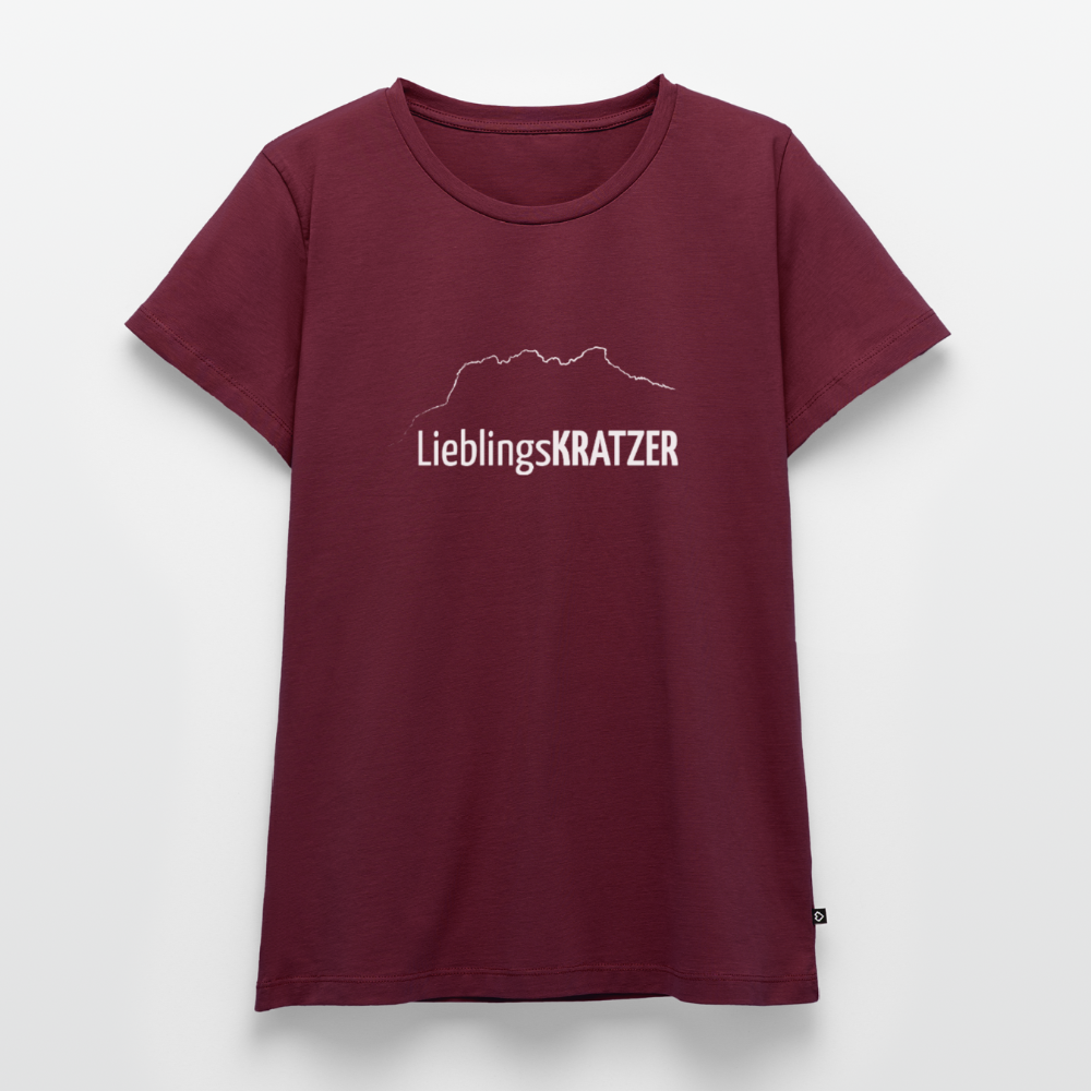 Frauen Premium T-Shirt | LieblingsKRATZER - Burgunderrot