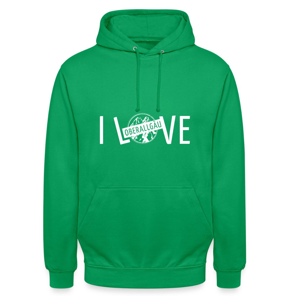 Unisex Hoodie | I LOVE - Kelly Green