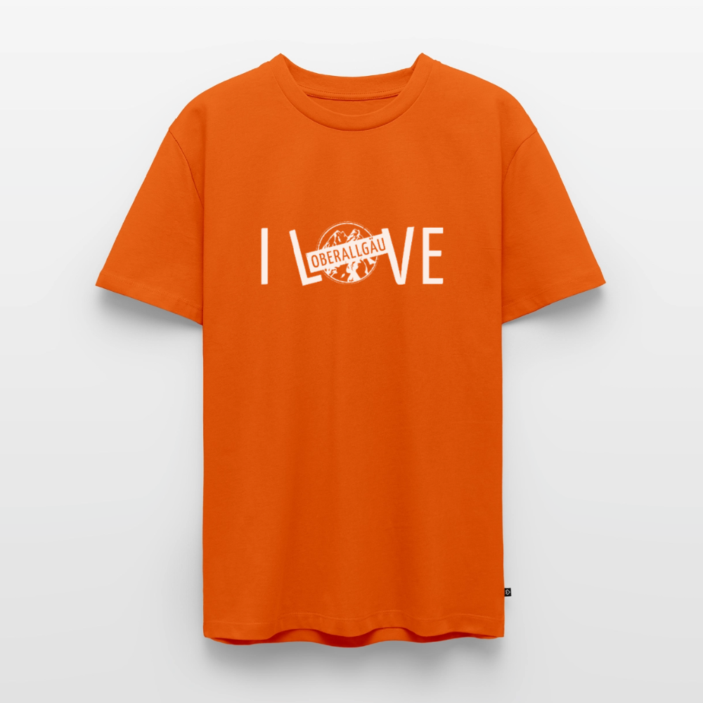Männer Premium T-Shirt | I LOVE - Orange 
