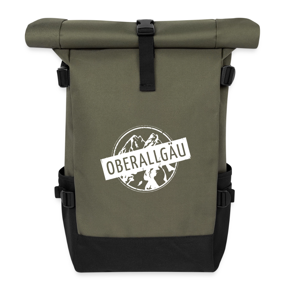 Rolltop Rucksack | OBERALLGÄU - Olive/Schwarz