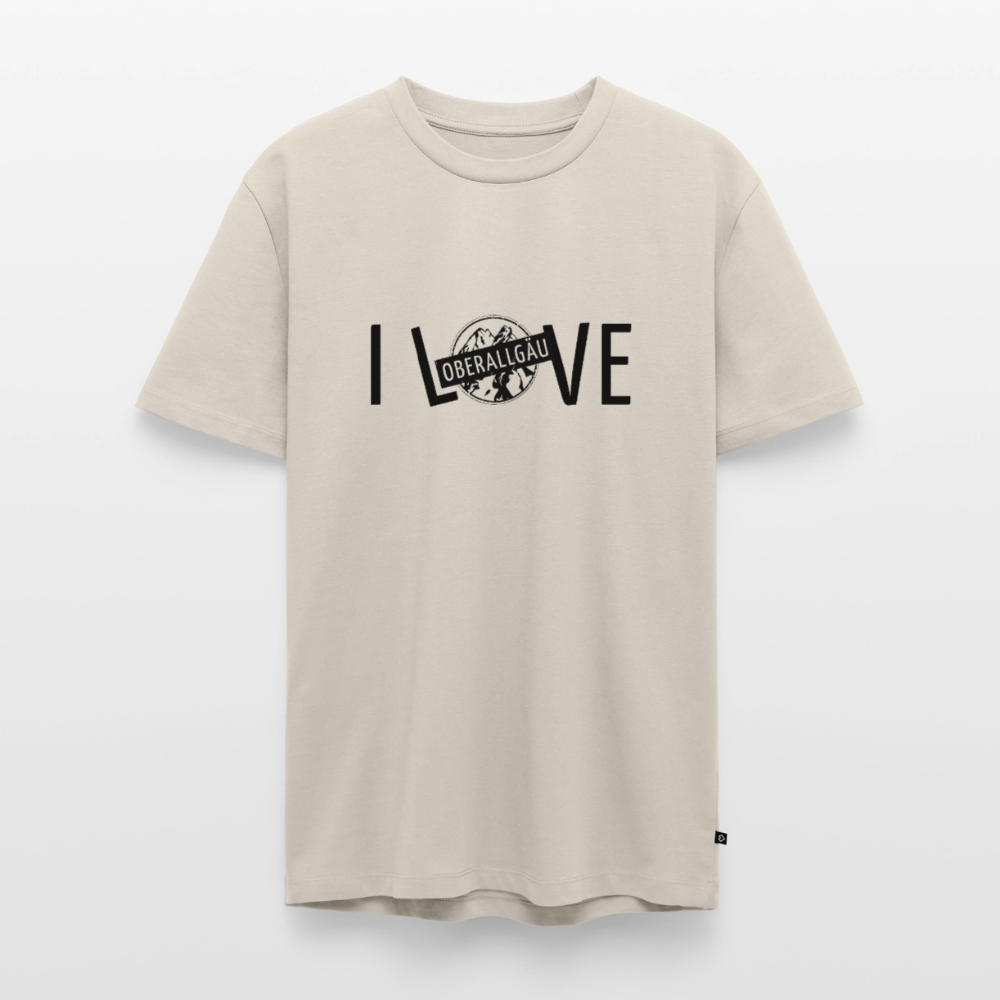 Männer Premium T-Shirt | I LOVE - Beige