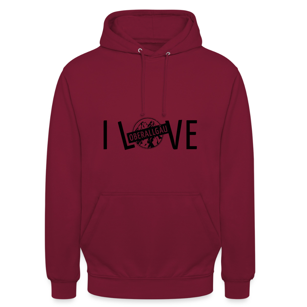 Unisex Hoodie | I LOVE - Bordeaux