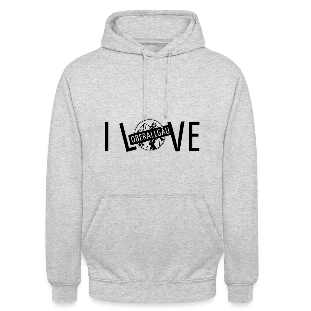 Unisex Hoodie - Hellgrau meliert