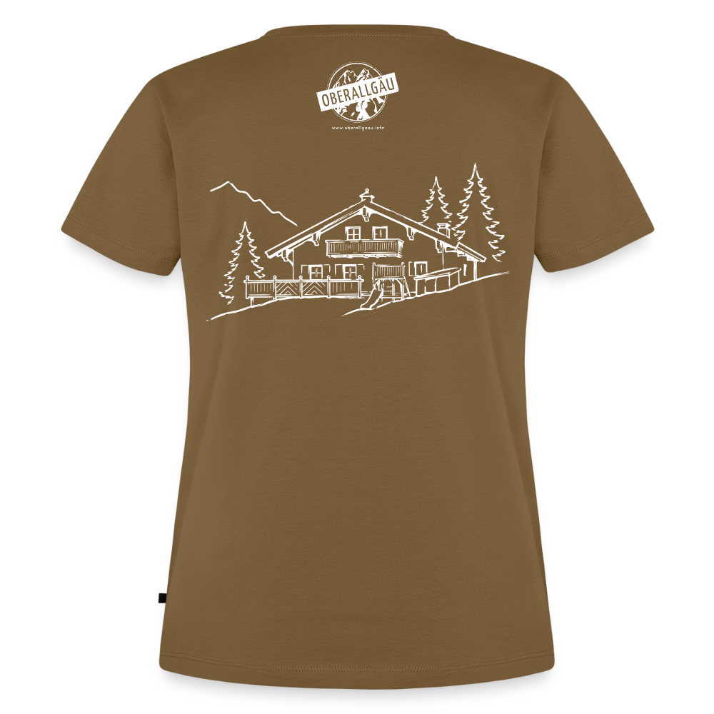 Frauen Premium T-Shirt | Untere Ochsenalpe - Nussbraun