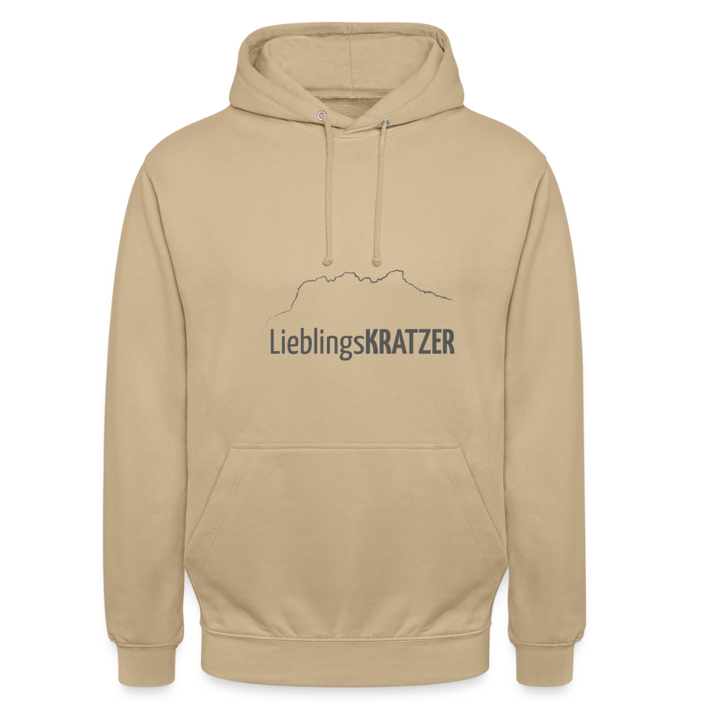 Unisex Hoodie | LieblingsKRATZER - Beige