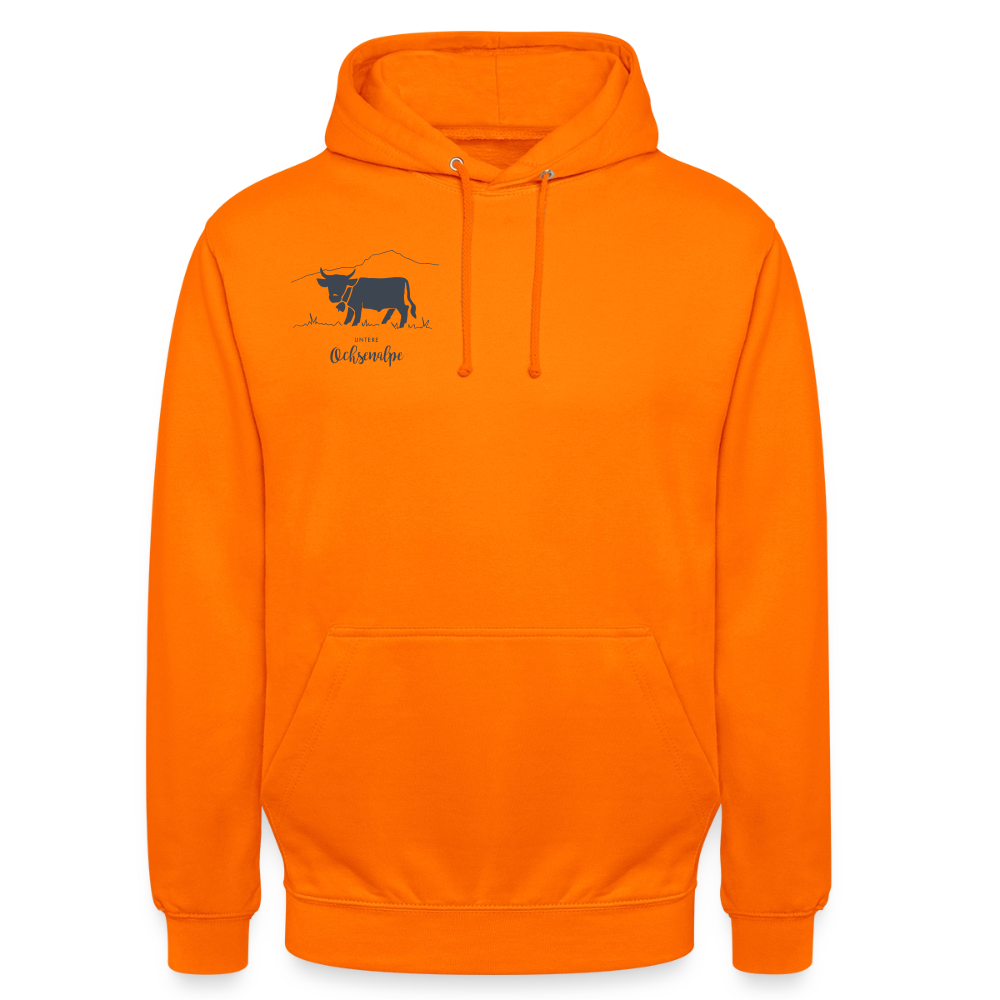 Unisex Hoodie | Untere Ochsenalpe - Orange