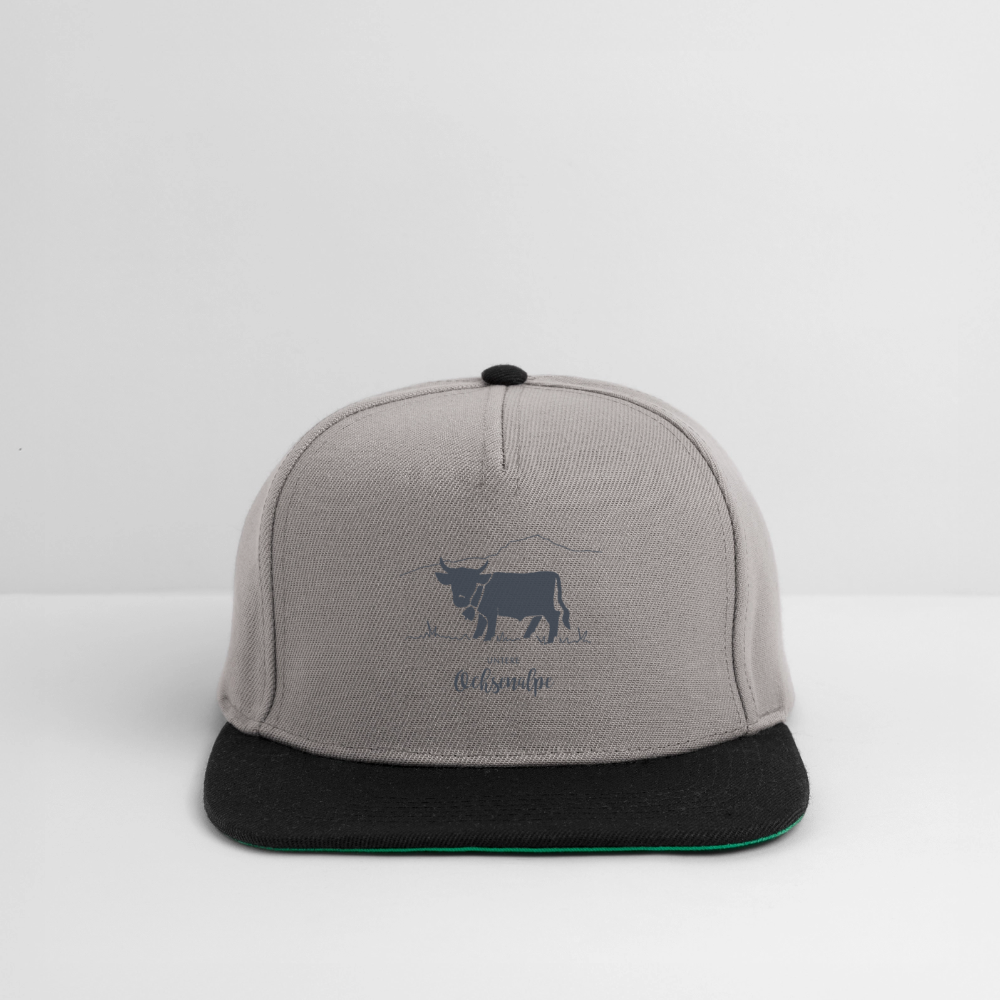 Snapback Cap | Untere Ochsenalpe - Graphit/Schwarz
