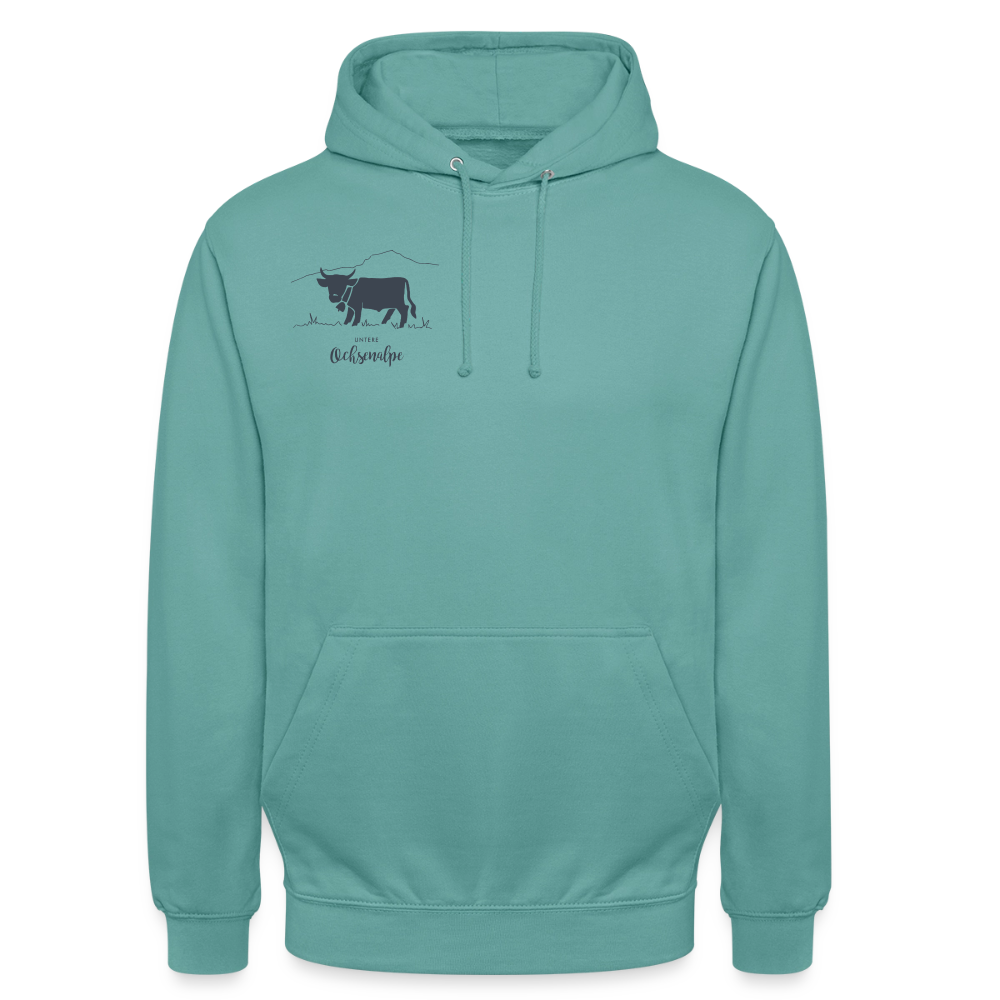Unisex Hoodie | Untere Ochsenalpe - Pastelltürkis