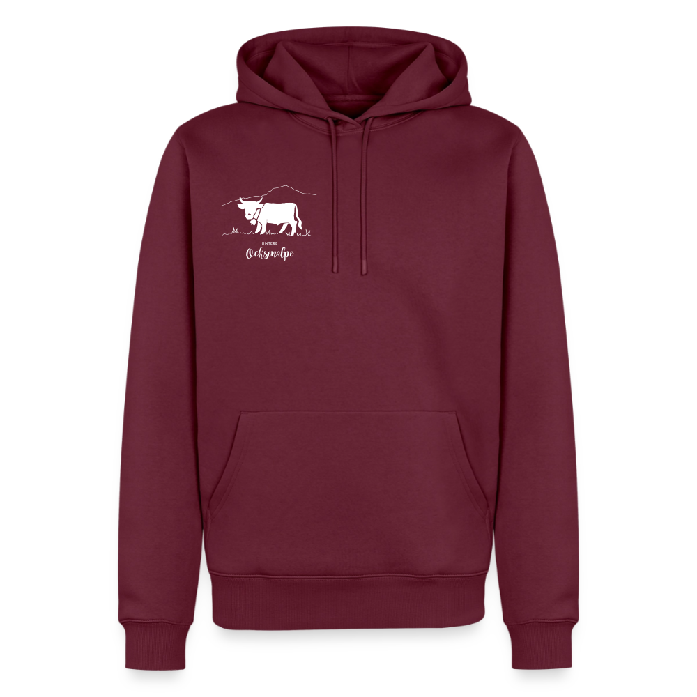 Männer Premium Hoodie | Untere Ochsenalpe - Burgunderrot