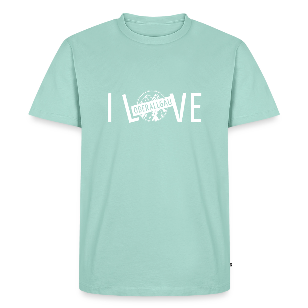 Männer Premium T-Shirt | I LOVE - Mint 