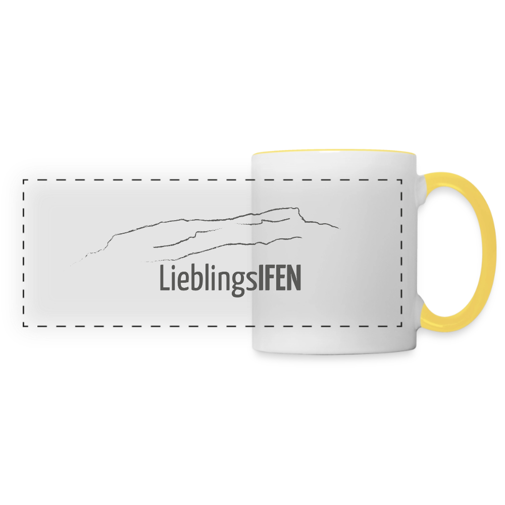 Panoramatasse | LieblingsIFEN - Weiß/Gelb