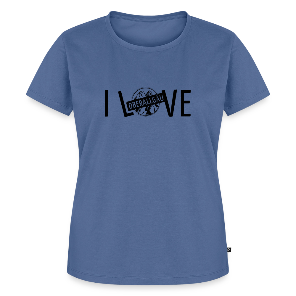 Frauen Premium T-Shirt | I LOVE - Taubenblau