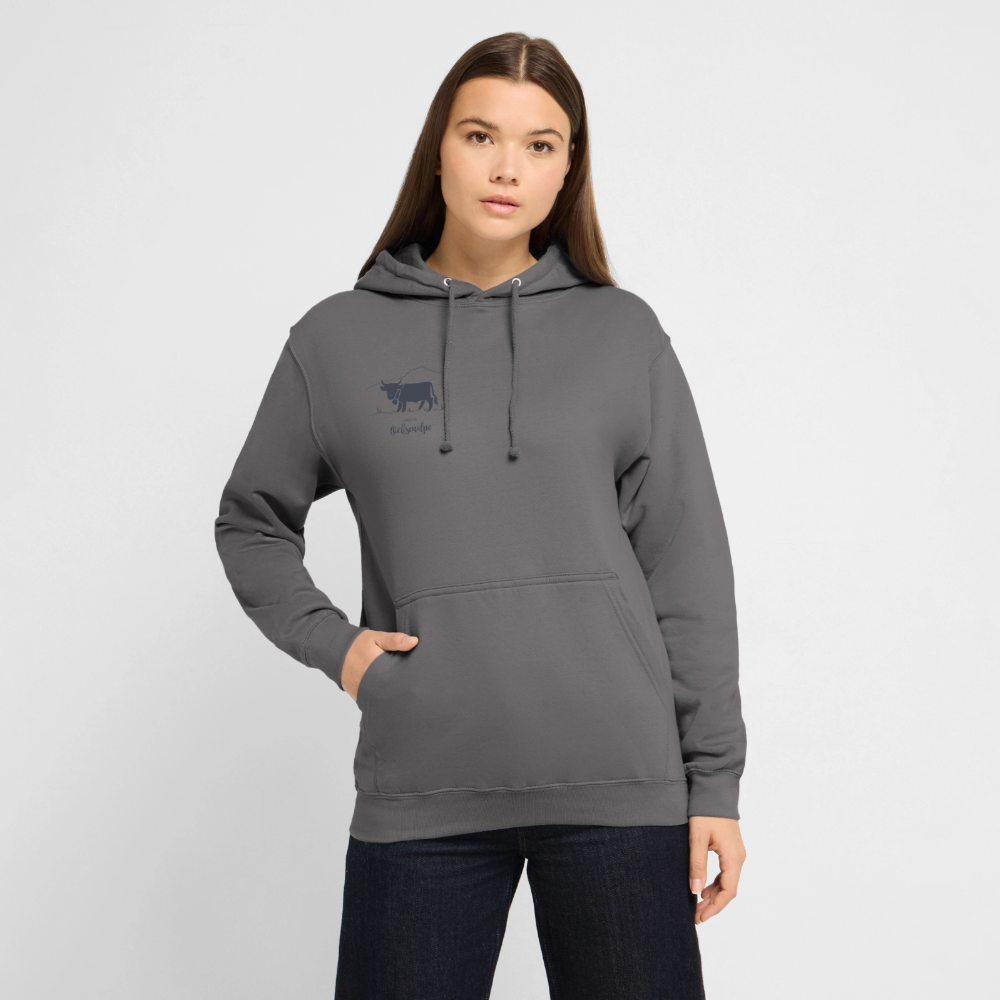 Unisex Hoodie | Untere Ochsenalpe - Mittelgrau