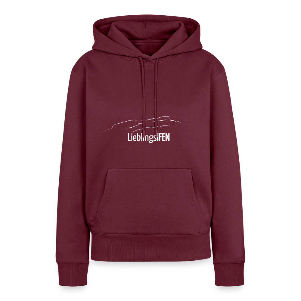 Frauen Premium Hoodie | LieblingsIFEN - Burgunderrot