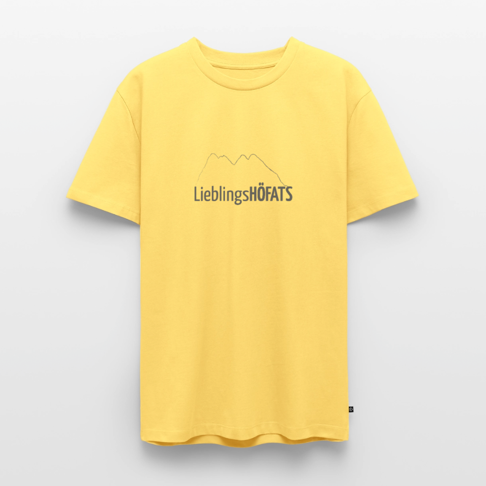 Männer Premium T-Shirt | LieblingsHÖFATS - Pastellgelb
