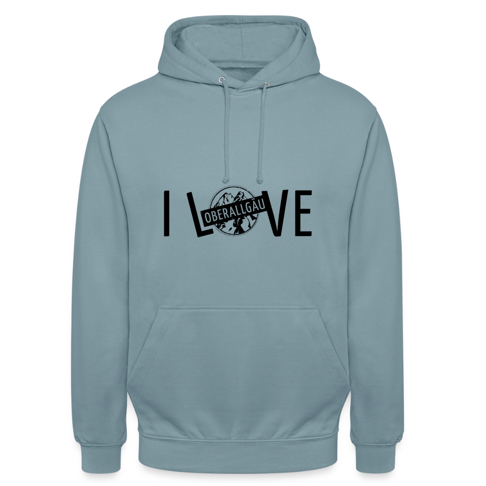 Unisex Hoodie | I LOVE - Nebelblau