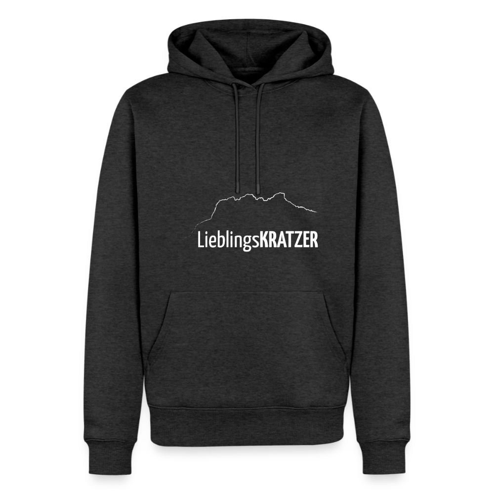 Männer Premium Hoodie | LieblingsKRATZER - Anthrazit meliert