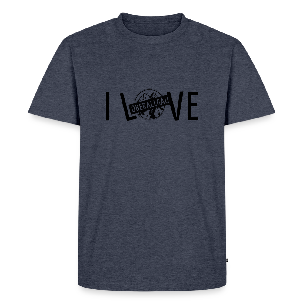 Männer Premium T-Shirt | I LOVE - Jeansblau 