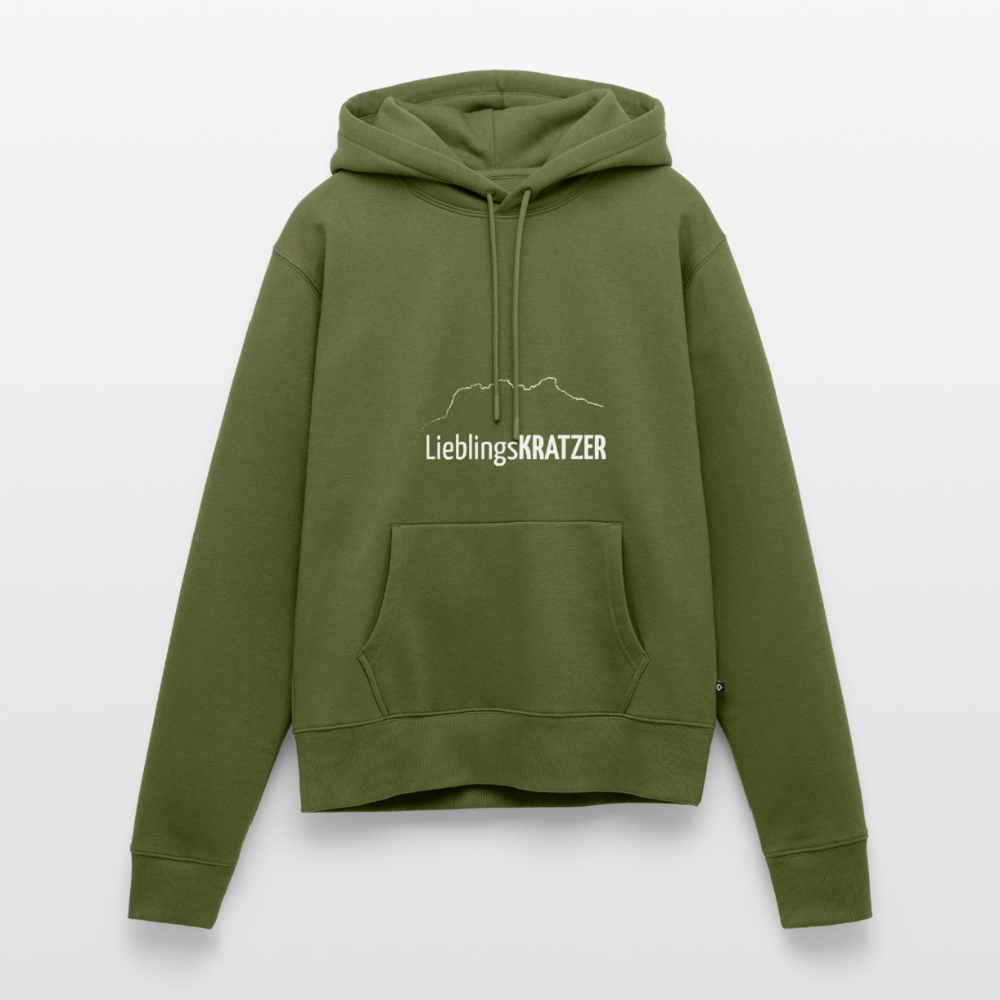 Frauen Premium Hoodien | LieblingsKRATZER - Khaki