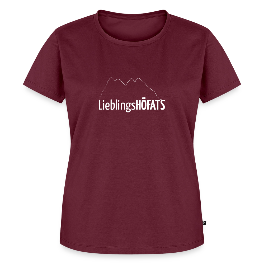 Frauen Premium T-Shirt | LieblingsHÖFATS - Burgunderrot