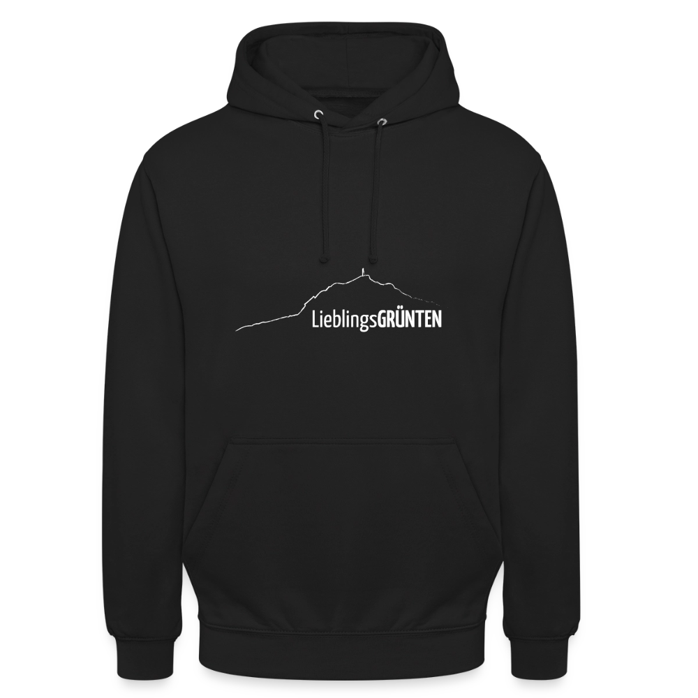 Unisex Hoodie | LieblingsGRÜNTEN - Schwarz