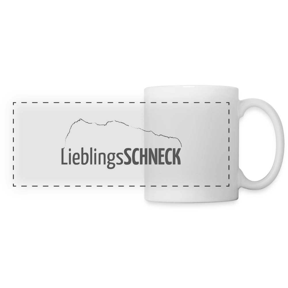 Panoramatasse | LieblingsSCHNECK - Weiß