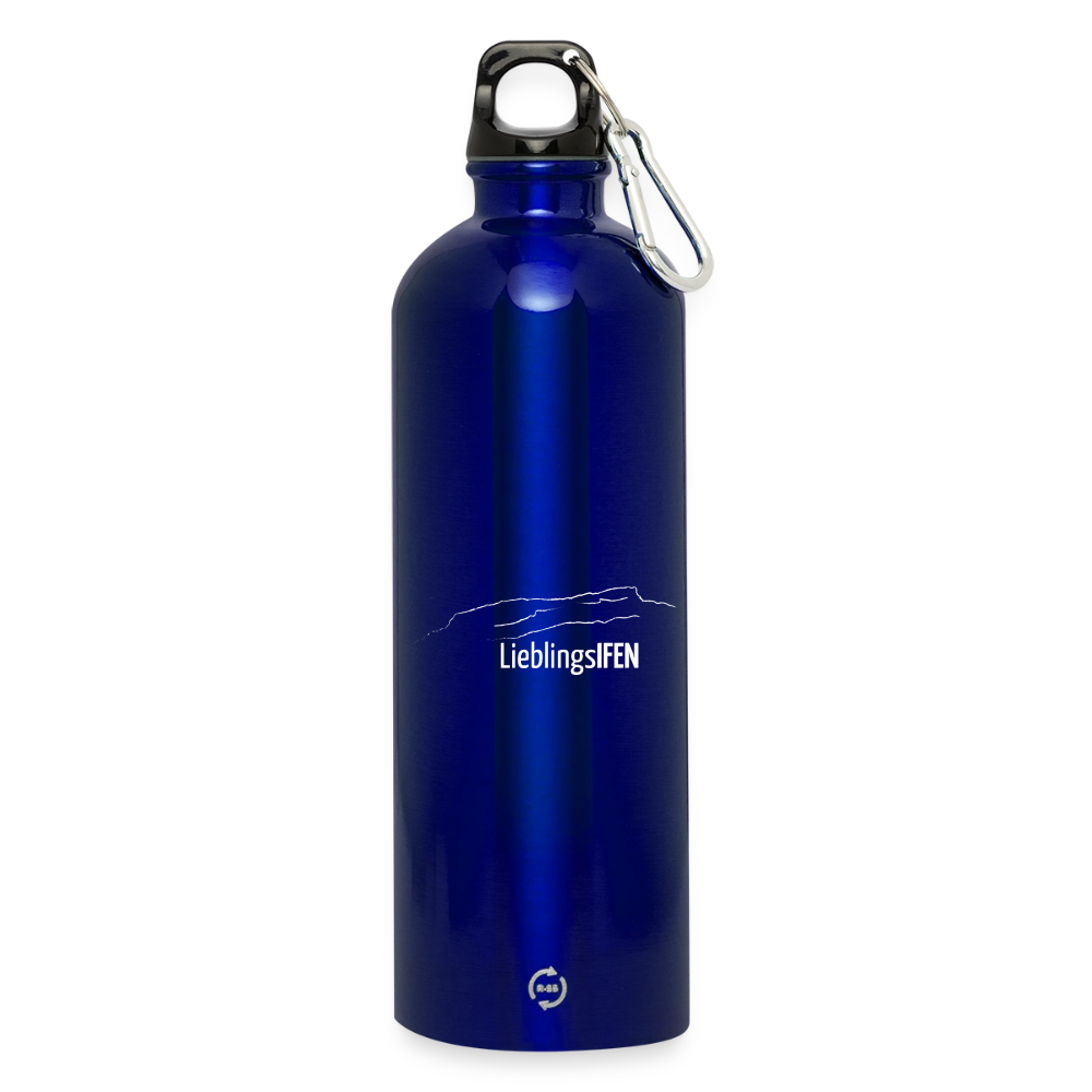 Trinkflasche mit Karabiner 750 ml | LieblingsIFEN - Königsblau