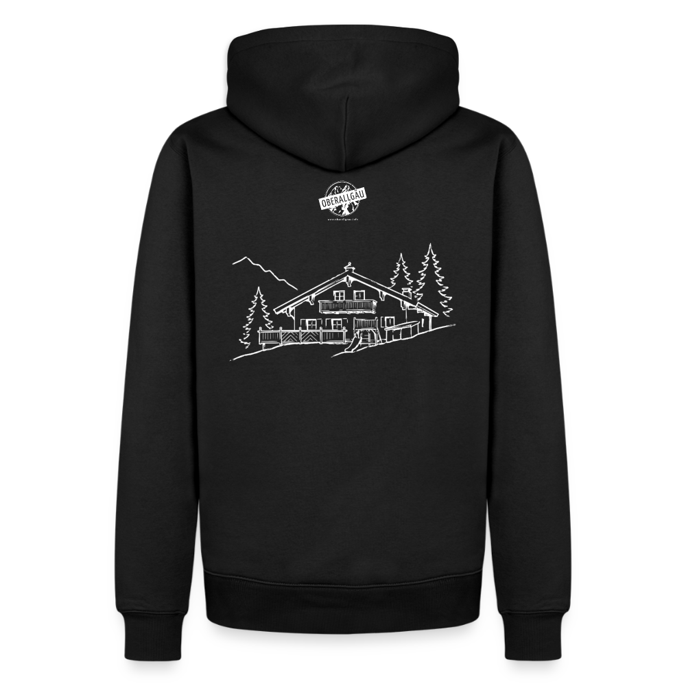 Männer Premium Hoodie | Untere Ochsenalpe - Schwarz