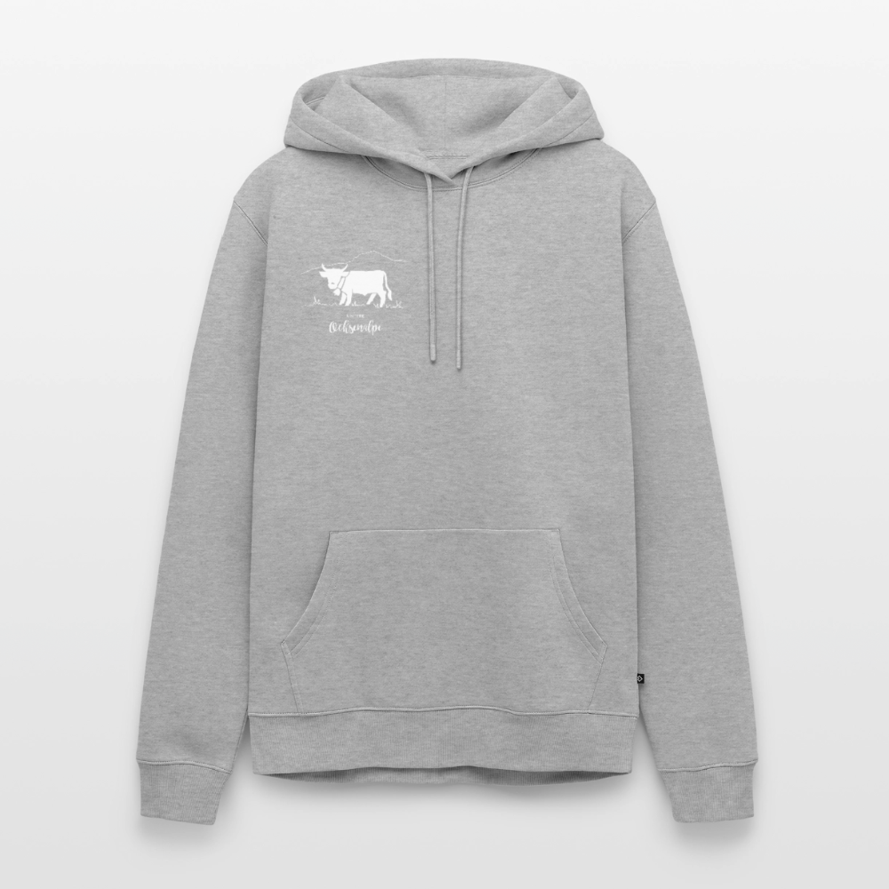 Männer Premium Hoodie | Untere Ochsenalpe - Grau meliert