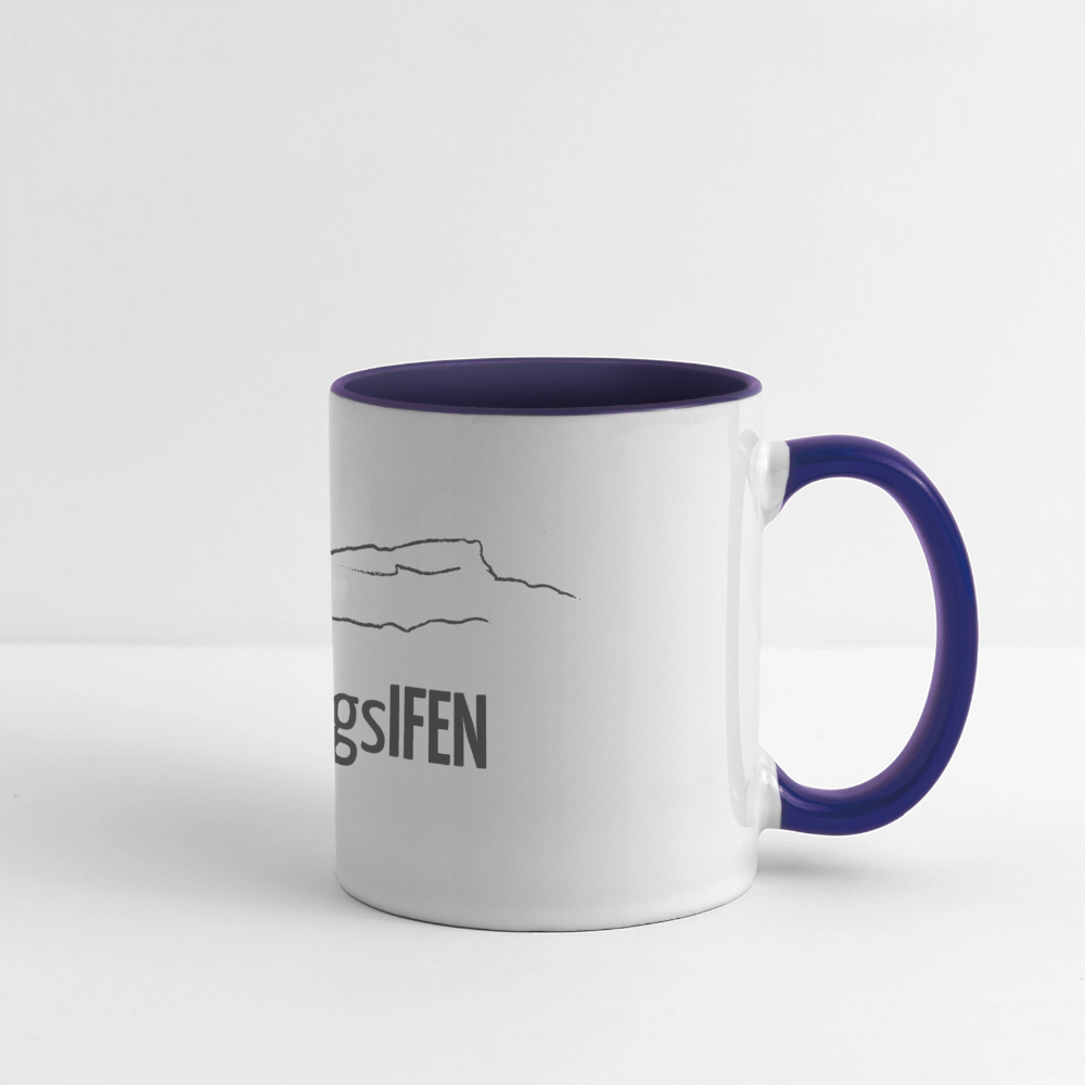 Panoramatasse | LieblingsIFEN - Weiß/Kobaltblau