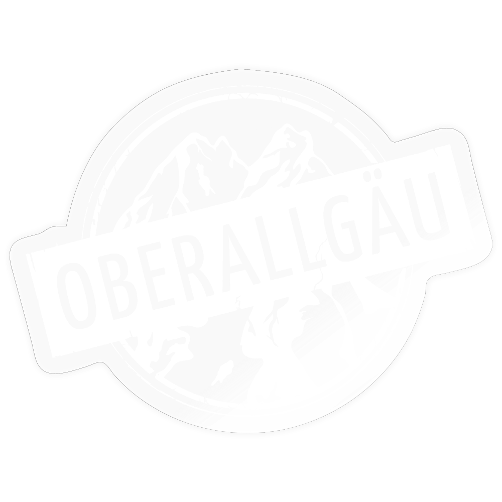 Sticker Größe S (10 x 10 cm) | OBERALLGÄU - Transparent glänzend