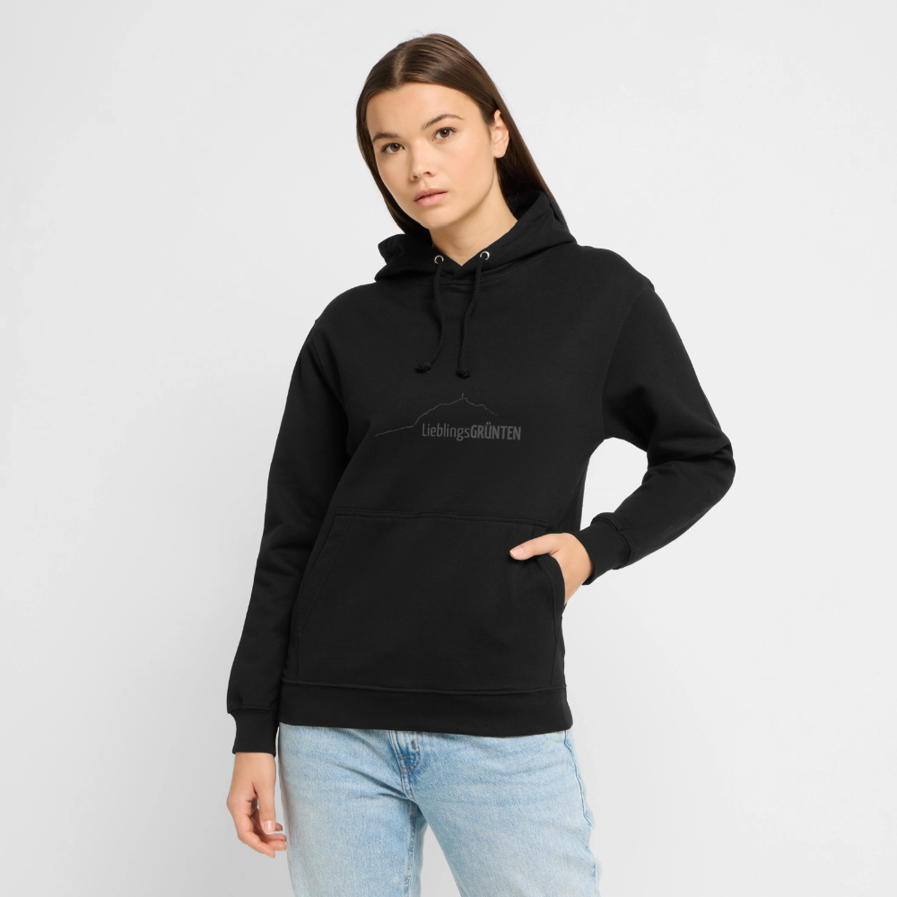 Unisex Hoodie | LieblingsGRÜNTEN - Schwarz