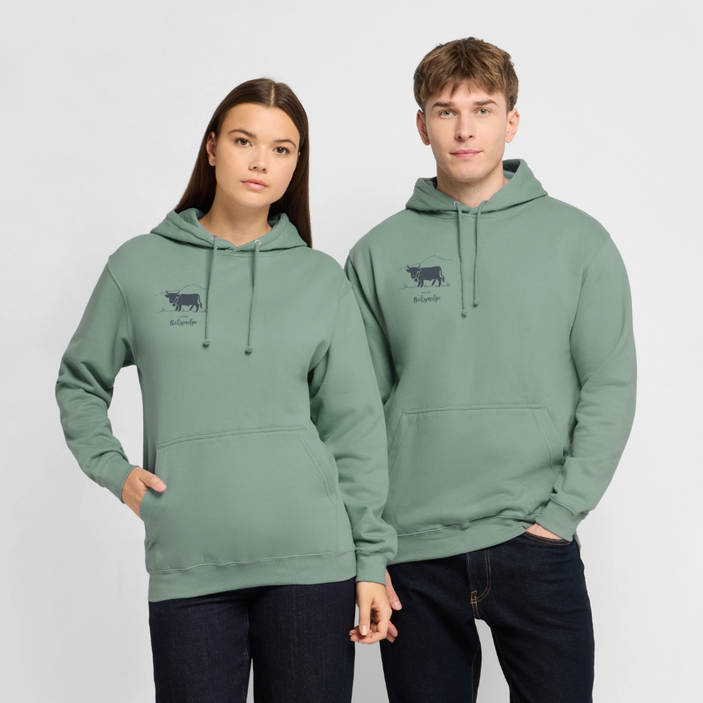Unisex Hoodie | Untere Ochsenalpe - Graugrün