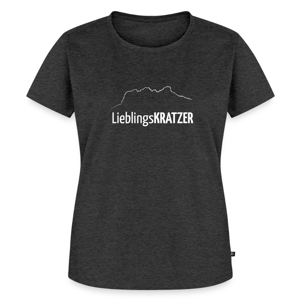 Frauen Premium T-Shirt | LieblingsKRATZER - Anthrazit meliert
