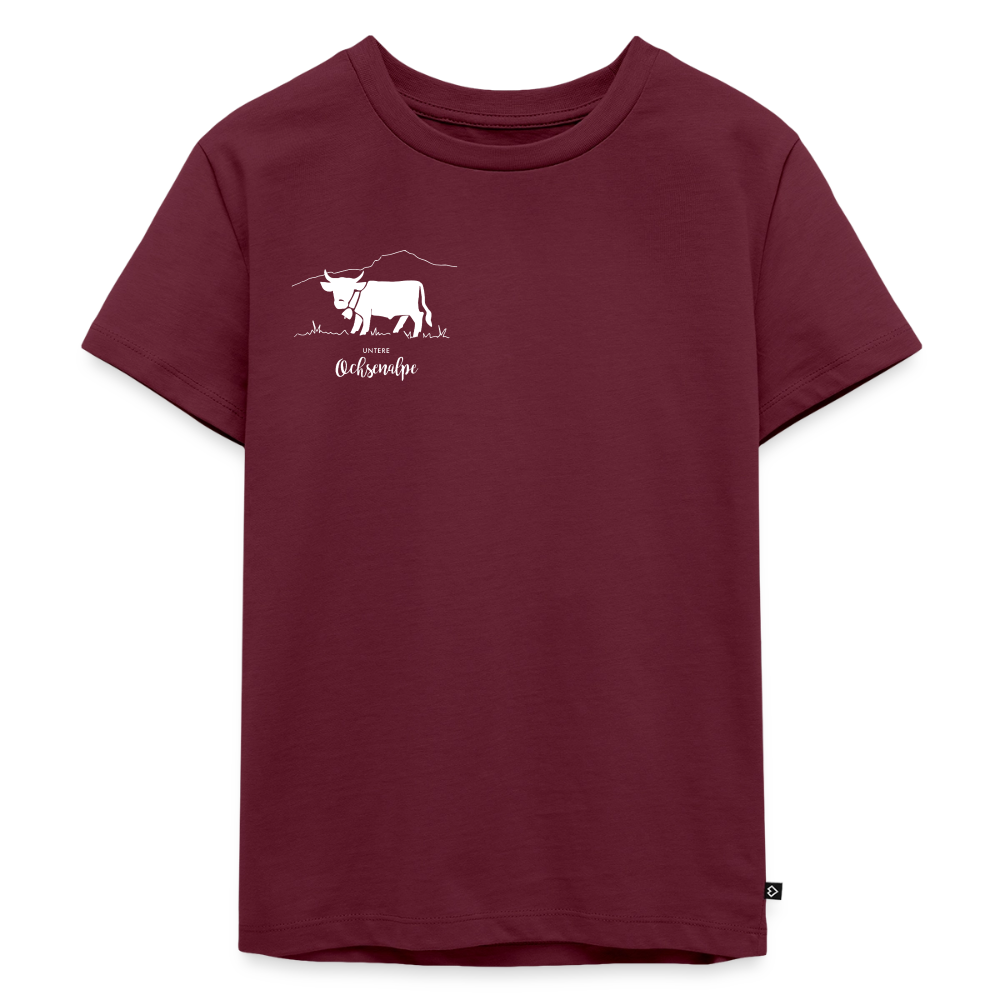 Kinder Premium T-Shirt | Untere Ochsenalpe - Burgunderrot
