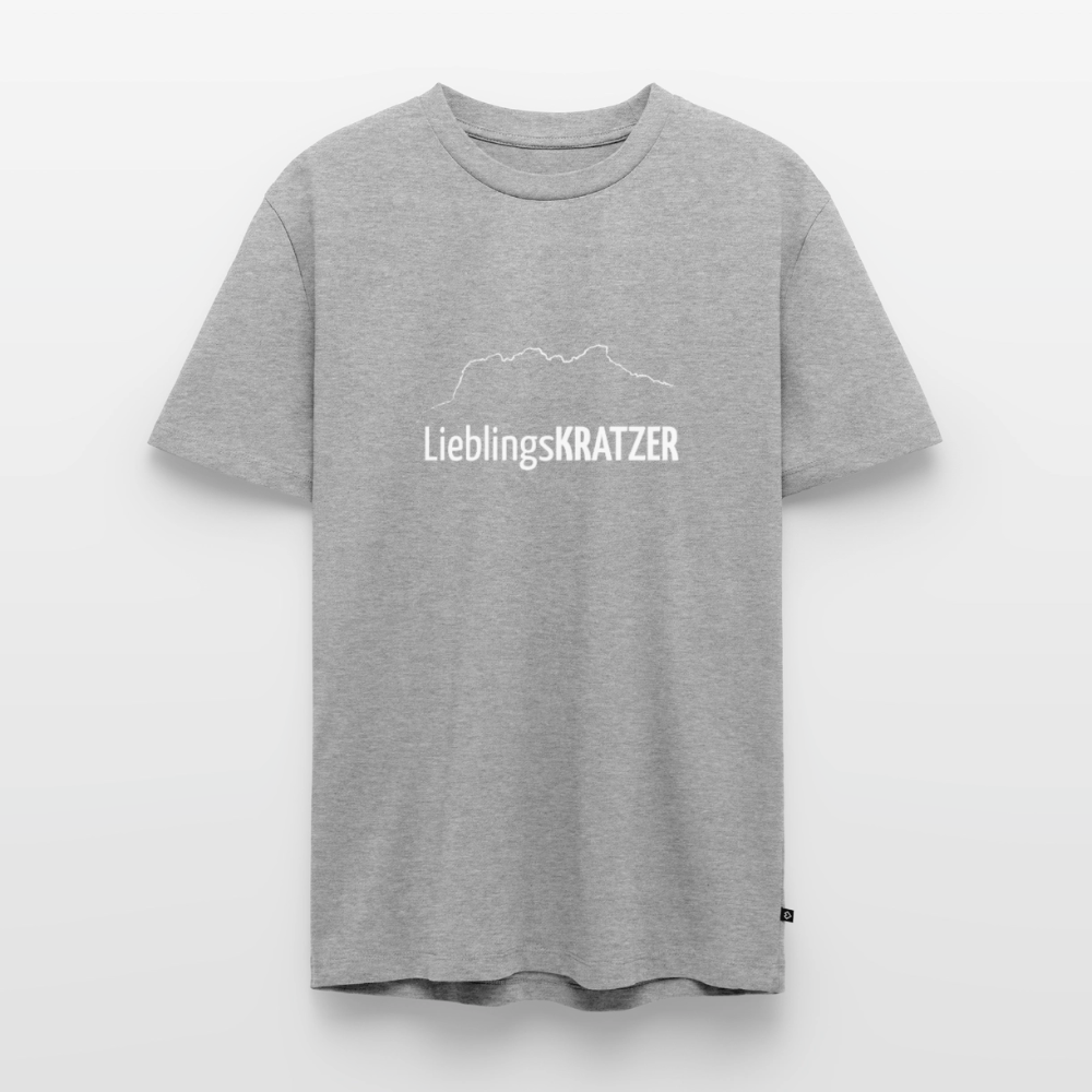Männer Premium T-Shirt | LieblingsKRATZER - Grau meliert