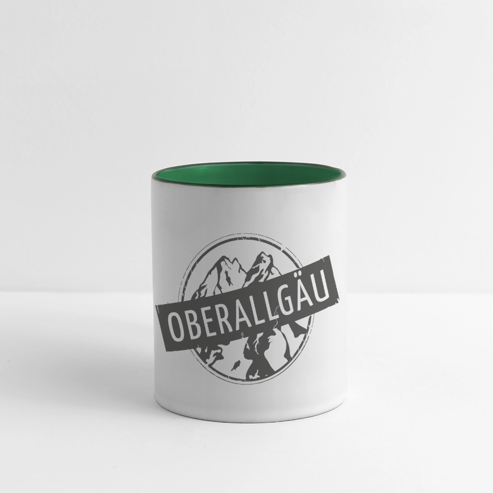 Panoramatasse | OBERALLGÄU - Weiß/Dunkelgrün