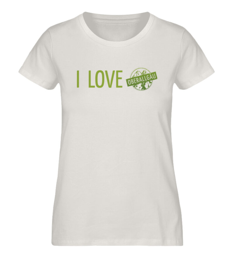 mit grünem I LOVE Ø - Damen Premium Organic Shirt-6865