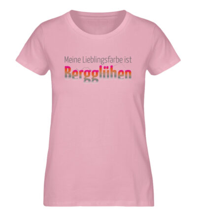 Shirt Bergglühen - Damen Premium Organic Shirt-6883