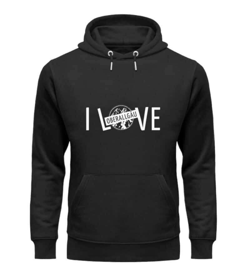 Hoodie I LØVE weiß - Unisex Organic Hoodie-16