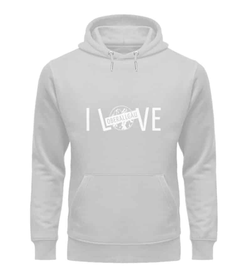 Hoodie I LØVE weiß - Unisex Organic Hoodie-17