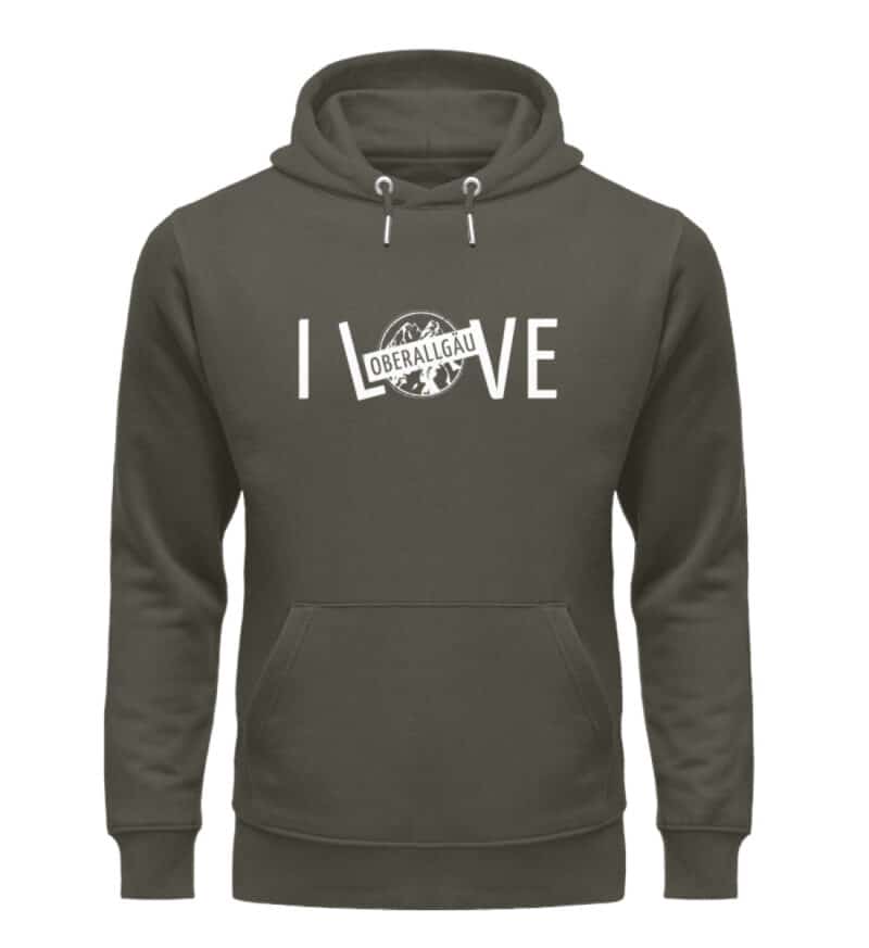 mit weißem I LØVE - Unisex Organic Hoodie-7072