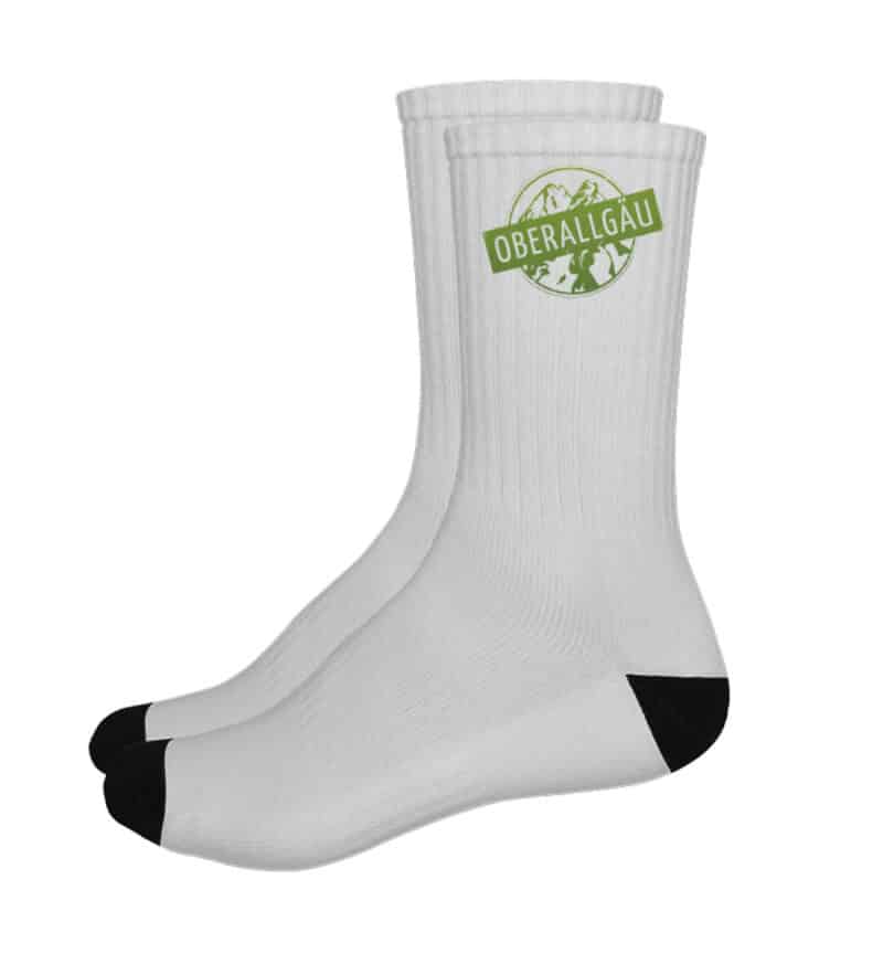 Socken mit grünem Logo - Logo Socken-7008