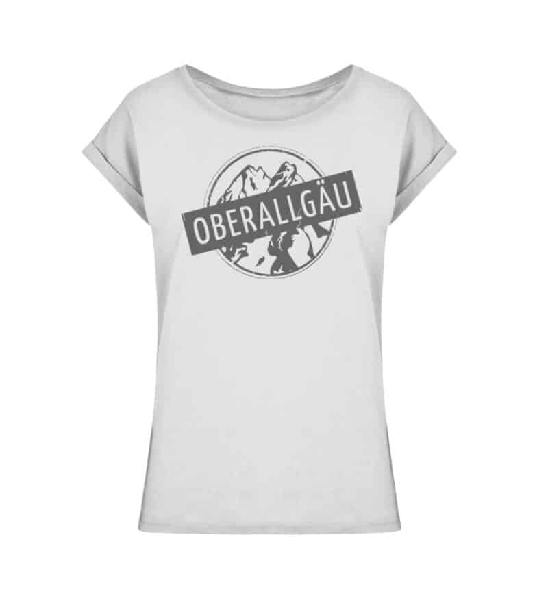 Ladies Extended Shoulder Tee mit dunkelgrauem Logo - Ladies Extended Shoulder Tee-6961