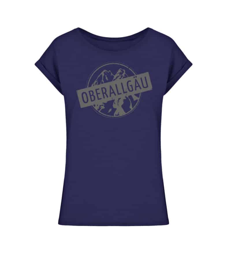 Ladies Extended Shoulder Tee mit dunkelgrauem Logo - Ladies Extended Shoulder Tee-6964